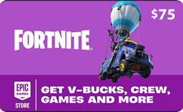 $75 Fortnite V-Bucks Card - Email Delivery