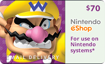 $70 USA Nintendo eShop (Email Delivery)