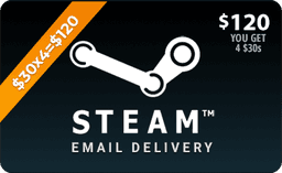 $120 Steam Gift Card (Email Delivery)