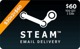 $60 Steam Gift Card (Email Delivery)